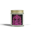 Coconut Apricot Scented Candle — Floral Cross Jar (4oz & 9oz)